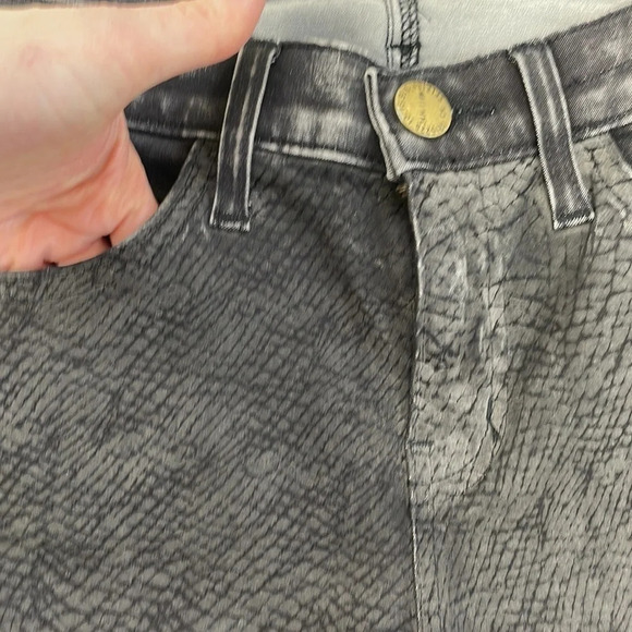 Current/Elliot Jeans Harlem Coated True Eighties Skinny Denim Black 26 or 0 - Picture 6 of 12